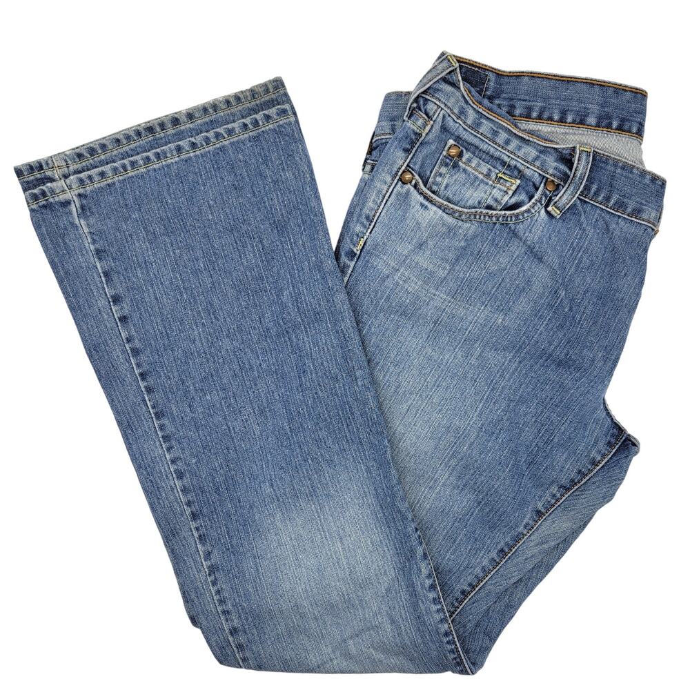 Old Navy Jeans Women's 10 Blue Low Rise Bootcut 100% Cotton Denim Vintage 90s